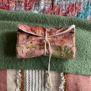 Vintage Chinese jewelry travel roll